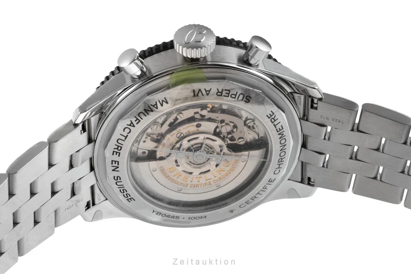 Breitling Super Avi chronograph steel automatic men's watch YB04451A1B1A1 [2603666]