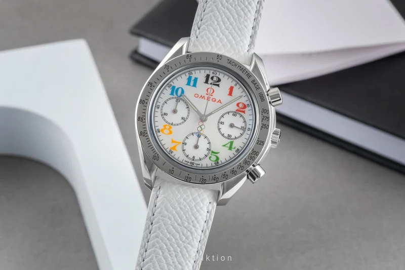 Omega Speedmaster chronograph silver-gilt automatic men's watch 3836.70.36 [2604839]
