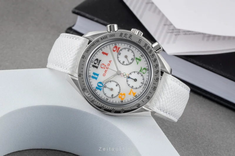 Omega Speedmaster chronograph silver-gilt automatic men's watch 3836.70.36 [2604839]