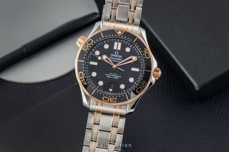 Omega Seamaster steel / gold automatic men's watch 210.20.42.20.01.001 LP: 14200EUR [2605286]