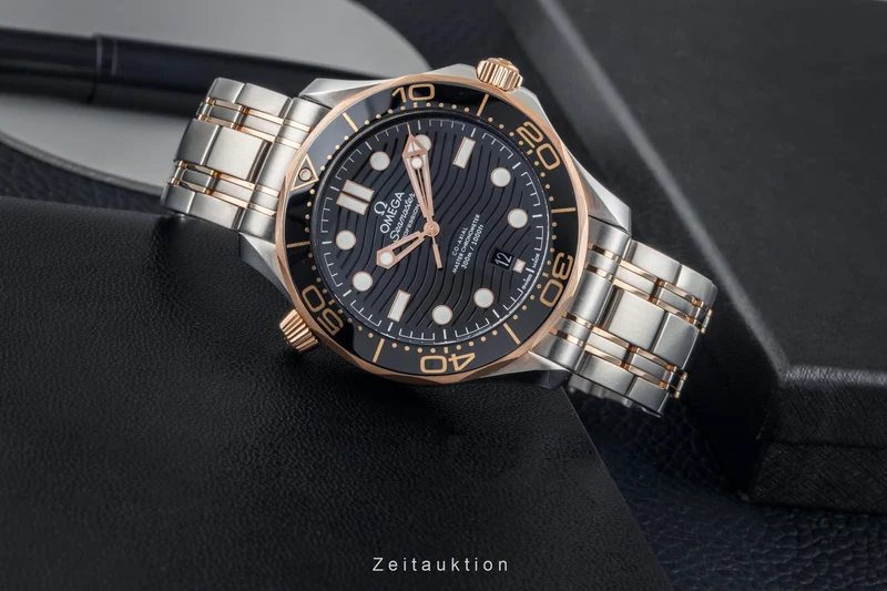 Omega Seamaster steel / gold automatic men's watch 210.20.42.20.01.001 LP: 14200EUR [2605286]