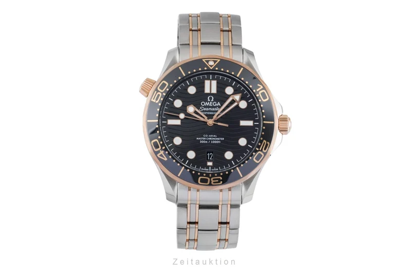 Omega Seamaster steel / gold automatic men's watch 210.20.42.20.01.001 LP: 14200EUR [2605286]