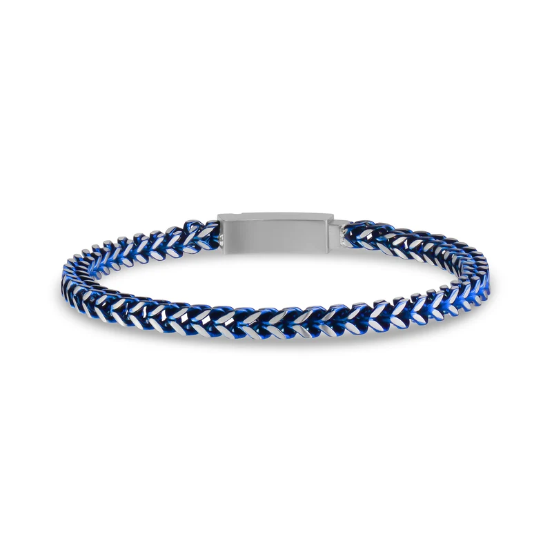 Elektrisch blaues Franco-Gliederarmband