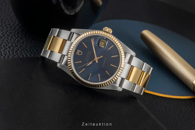 Tudor Oysterdate steel / gold quartz men's watch 84133 [2604828]
