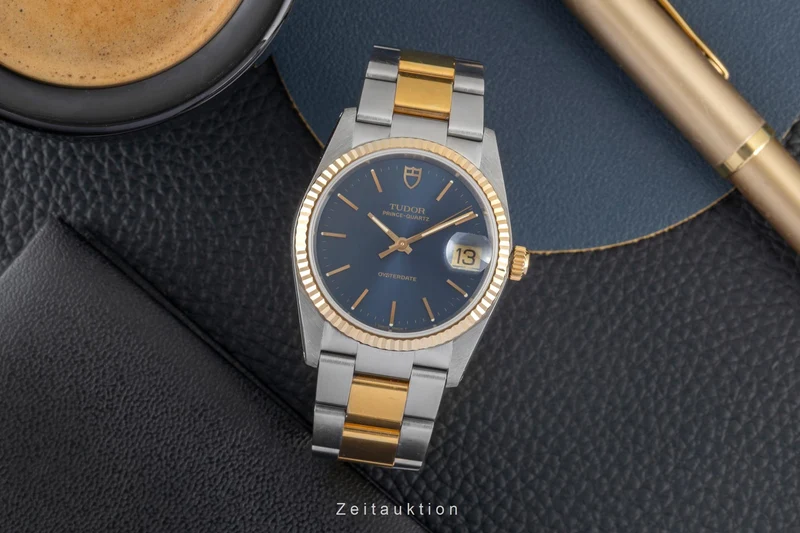 Tudor Oysterdate steel / gold quartz men's watch 84133 [2604828]
