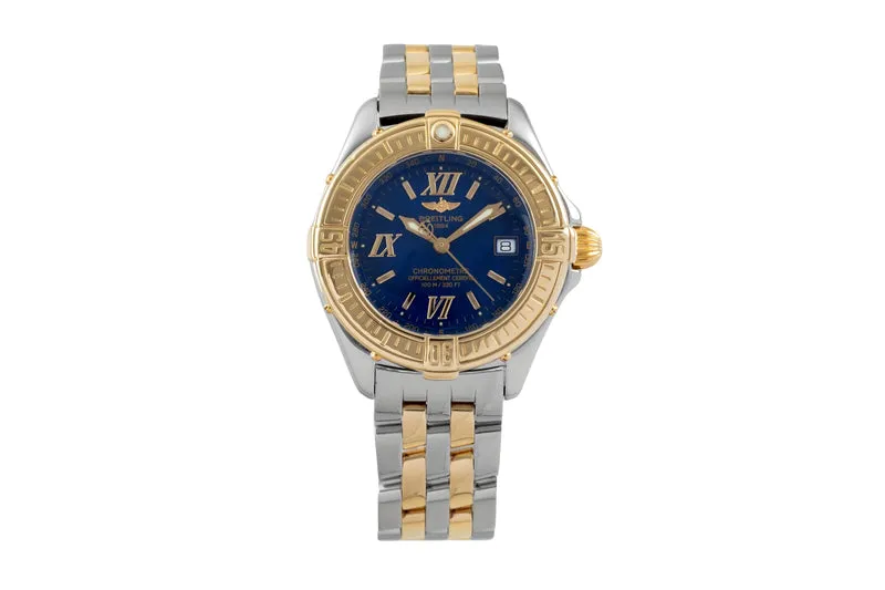 Breitling B-Class steel / gold quartz women's watch D67365 [2605193]