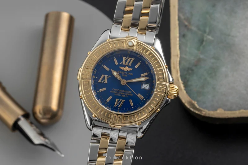Breitling B-Class steel / gold quartz women's watch D67365 [2605193]