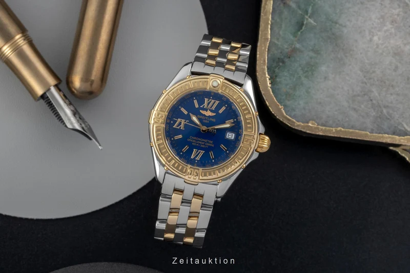 Breitling B-Class steel / gold quartz women's watch D67365 [2605193]