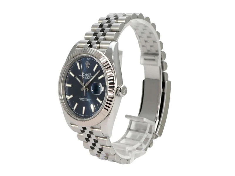 Rolex Datejust 41 Edelstahl Weißgold 126334 Blau Jubile-Band