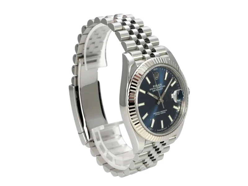 Rolex Datejust 41 Edelstahl Weißgold 126334 Blau Jubile-Band