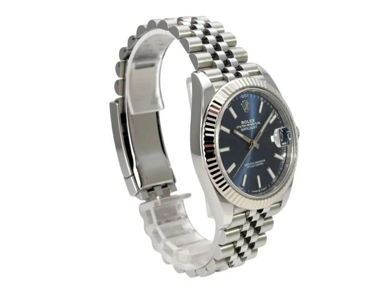 Rolex Datejust 41 Edelstahl Weißgold 126334 Blau Jubile-Band