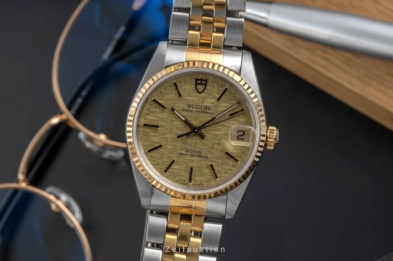 Tudor Prince Oysterdate steel / gold automatic men's watch 72033 [2605303]