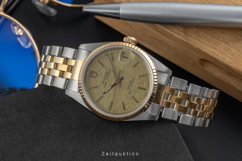 Tudor Prince Oysterdate steel / gold automatic men's watch 72033 [2605303]