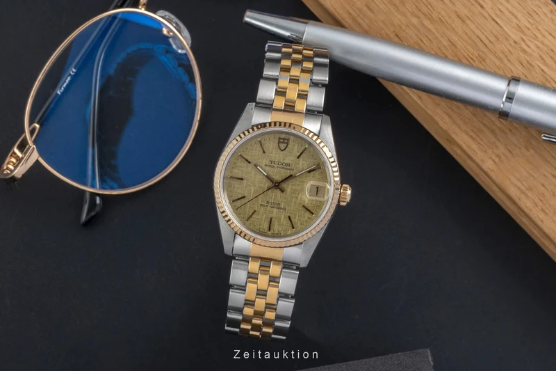 Tudor Prince Oysterdate steel / gold automatic men's watch 72033 [2605303]