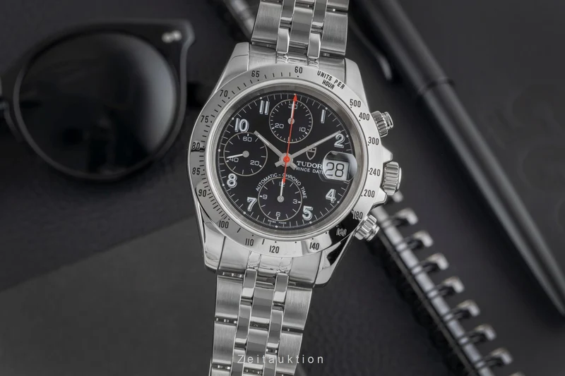 Tudor Prince Date chronograph steel automatic men's watch 79280P [2605134]