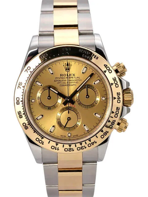 Rolex Daytona Edelstahl Gelbgold 116503 Champagner