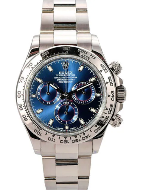 Rolex Cosmograph Daytona 116509 Weißgold Blau