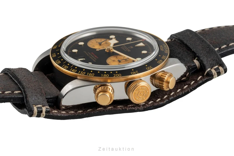 Tudor Black Bay chronograph steel / gold automatic men's watch 79363N LP: 6790EUR [2604989]