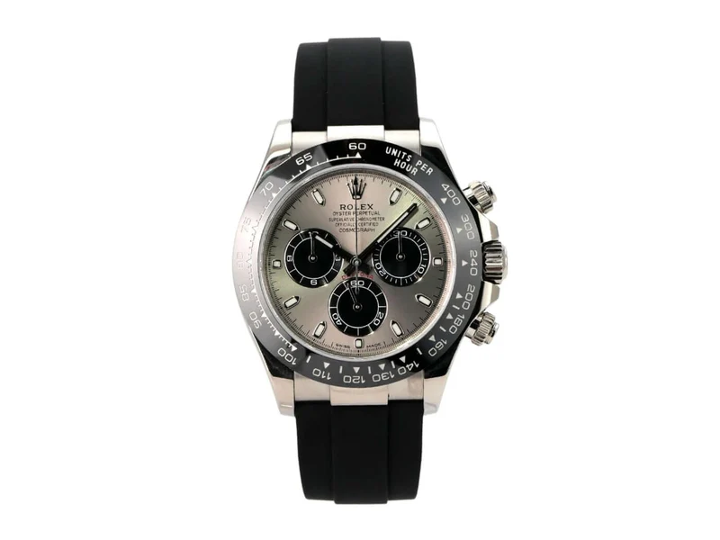 Rolex Daytona 116519LN Weißgold Oysterflex Grau