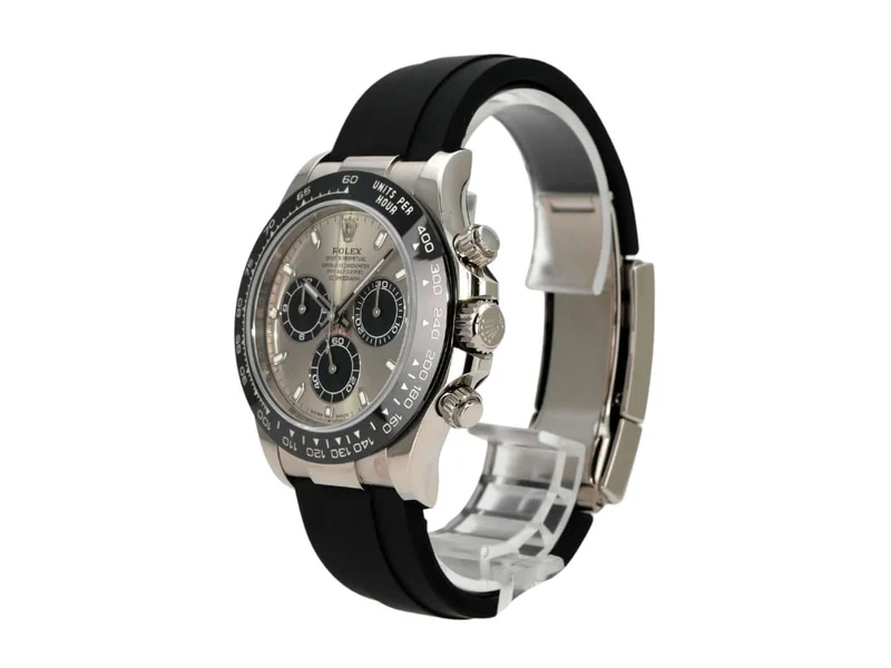 Rolex Daytona 116519LN Weißgold Oysterflex Grau