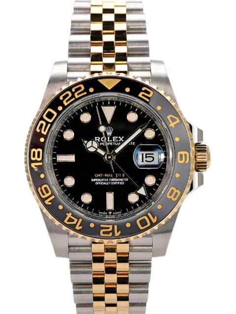 Rolex GMT-Master II Edelstahl Gelbgold 126713GRNR