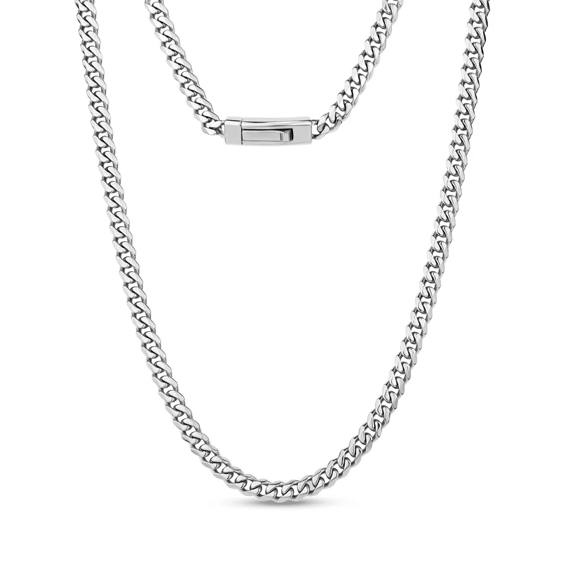 5mm Cuban Link Klick-In Verschluss Kette