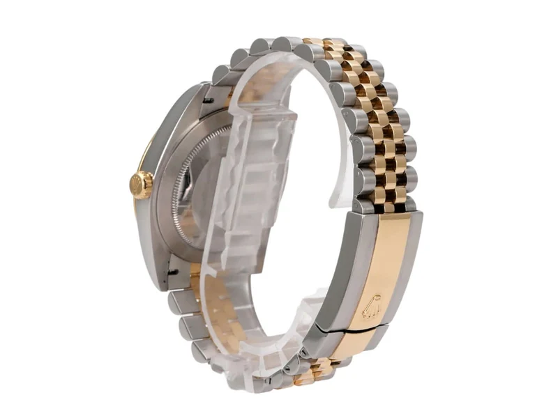 Rolex Datejust 41 Edelstahl Gelbgold 126333 Schwarz Diamant Jubile-Band