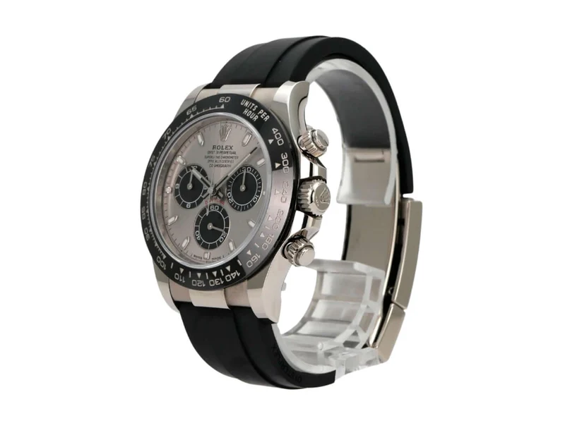 Rolex Daytona 116519LN Weißgold Oysterflex Grau