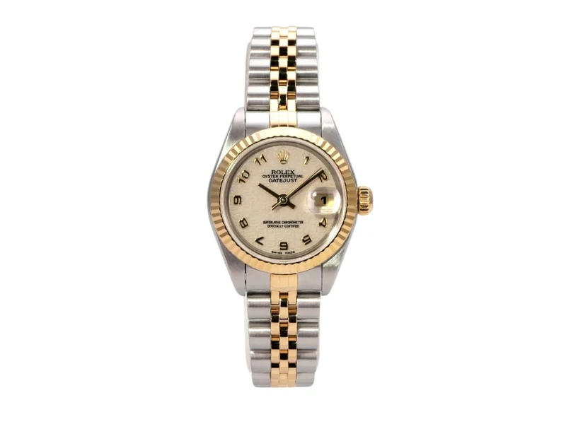 Rolex Datejust 26 Edelstahl Gelbgold 79173 Ivory Jubile-Band