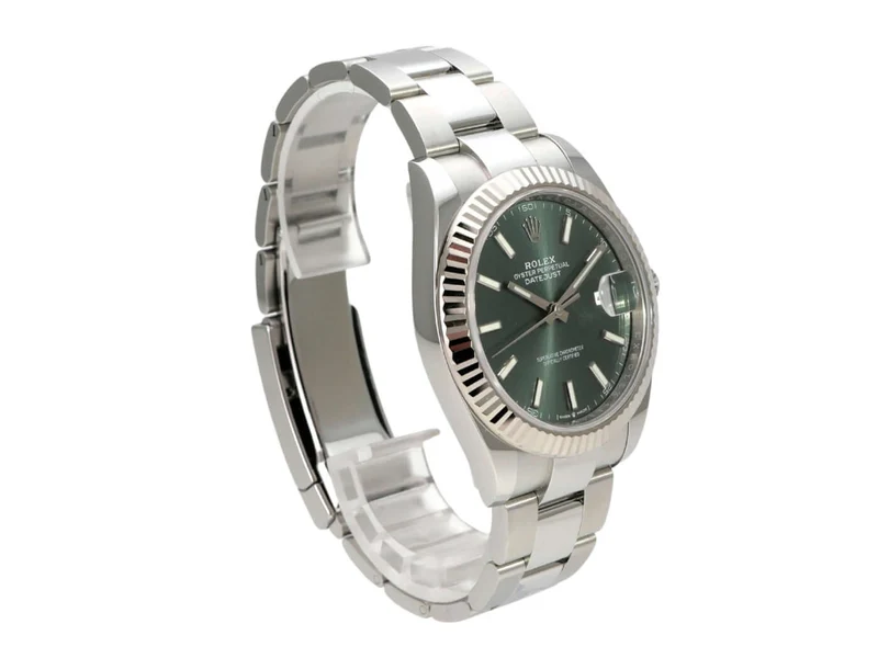 Rolex Datejust 41 Edelstahl Weißgold 126334 Mint Green