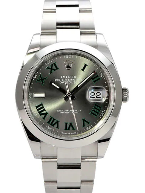 Rolex Datejust 41 Edelstahl 126300 Rhodium Römisch