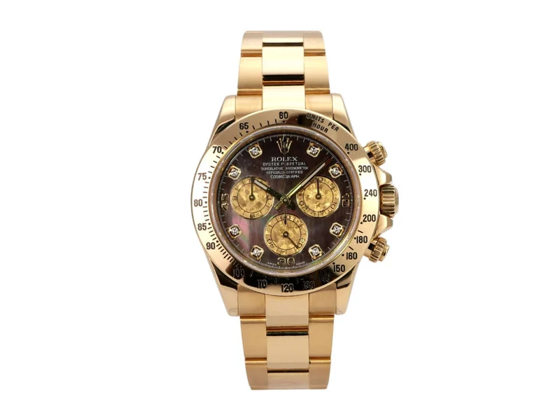 Rolex Cosmograph Daytona 116528 Gelbgold Gold Crystal Diamant
