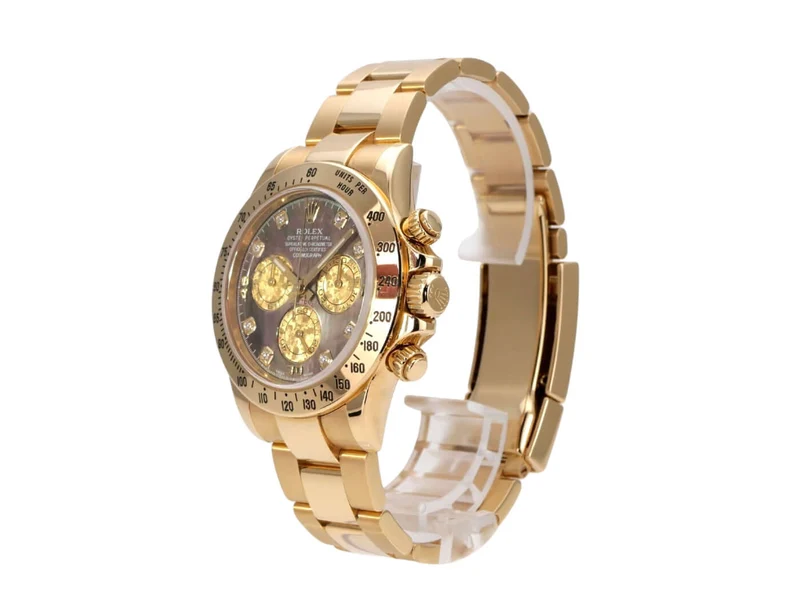 Rolex Cosmograph Daytona 116528 Gelbgold Gold Crystal Diamant