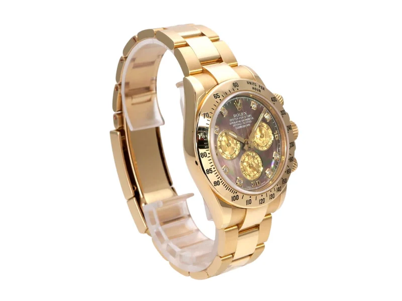 Rolex Cosmograph Daytona 116528 Gelbgold Gold Crystal Diamant
