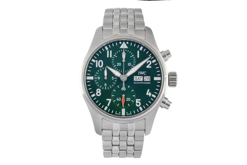 IWC Pilot chronograph steel automatic men's watch IW388103 LP: 8600EUR [2605066]