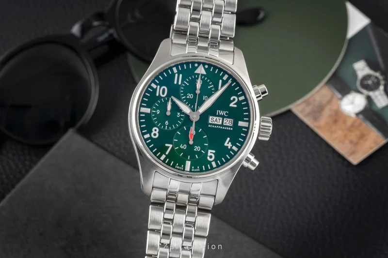 IWC Pilot chronograph steel automatic men's watch IW388103 LP: 8600EUR [2605066]