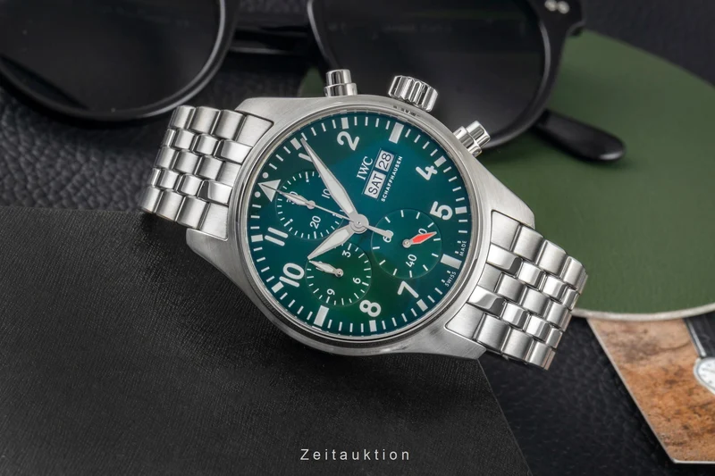 IWC Pilot chronograph steel automatic men's watch IW388103 LP: 8600EUR [2605066]