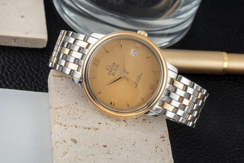 Omega De Ville steel / gold automatic men's watch 424.20.37.20.08.001 [2604990]