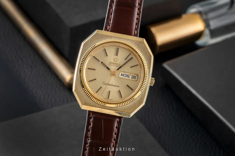 Omega Constellation steel / gold automatic men's watch 166.219 Vintage [2604890]