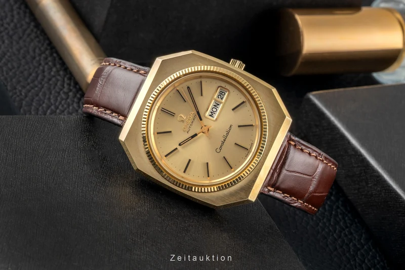Omega Constellation steel / gold automatic men's watch 166.219 Vintage [2604890]