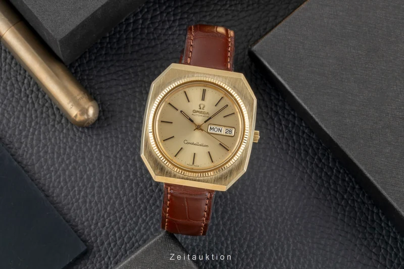 Omega Constellation steel / gold automatic men's watch 166.219 Vintage [2604890]