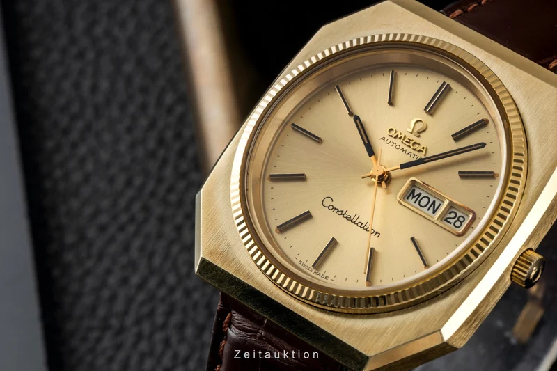 Omega Constellation steel / gold automatic men's watch 166.219 Vintage [2604890]