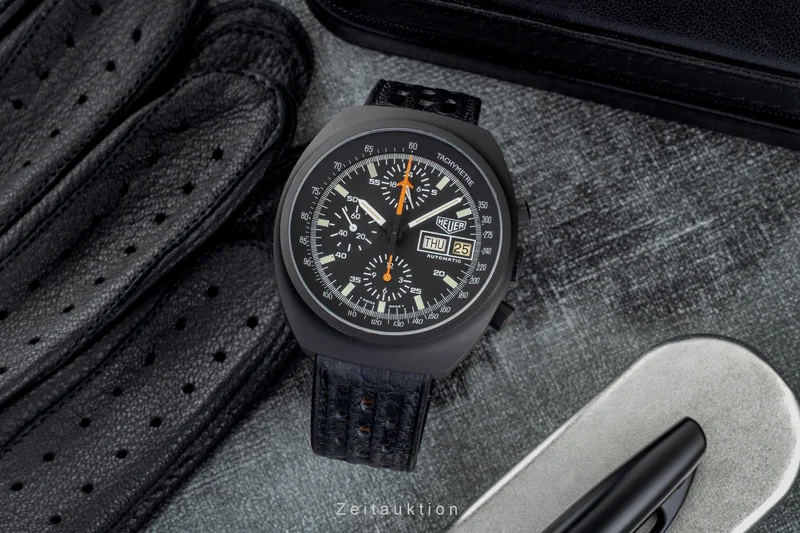 Heuer chronograph steel automatic men's watch 510.501 Vintage [2603946]
