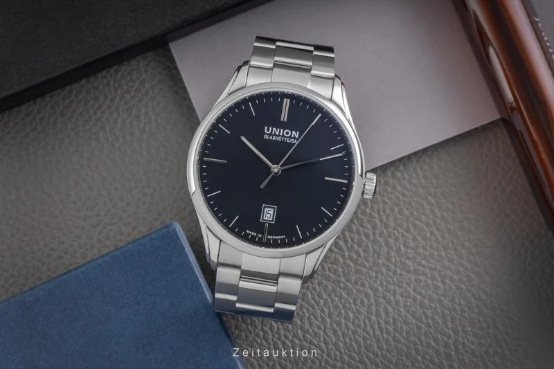 Union Glashütte Viro steel automatic men's watch D011.407.11.051.00 LP: 1980EUR [2604294]