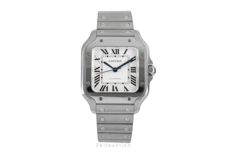 Cartier Santos steel automatic men's watch WSSA0029 LP: 8250EUR [2604948]