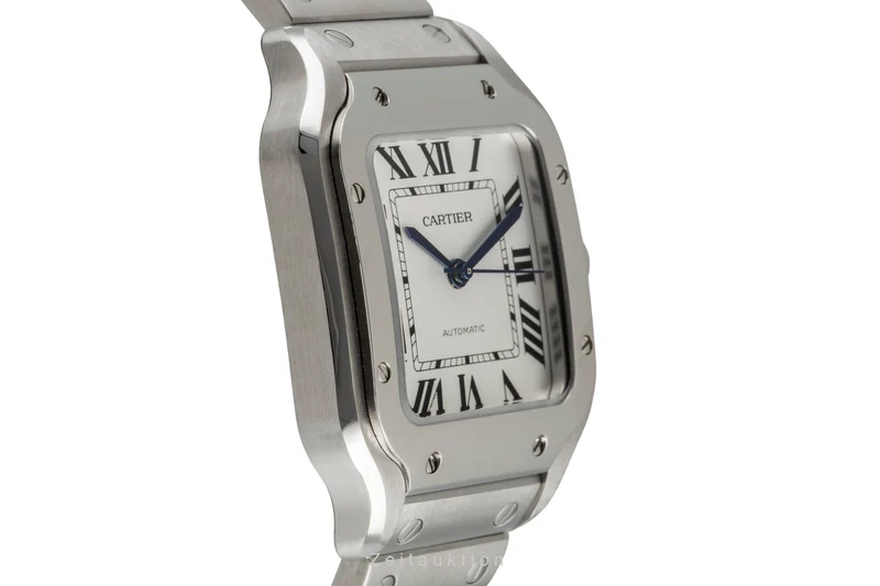 Cartier Santos steel automatic men's watch WSSA0029 LP: 8250EUR [2604948]