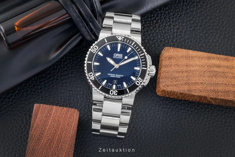 Oris Aquis Date steel automatic men's watch 01 733 7653 4135-07 8 26 01PEB LP: 1800EUR [2604627]