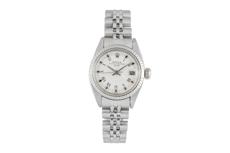 Rolex Lady Date steel / white gold automatic women's watch 6917 Vintage [2604222]