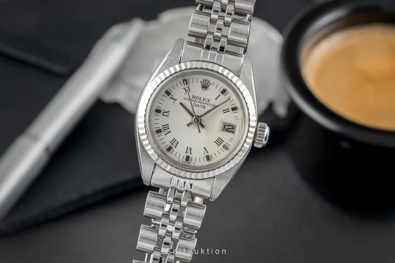 Rolex Lady Date steel / white gold automatic women's watch 6917 Vintage [2604222]