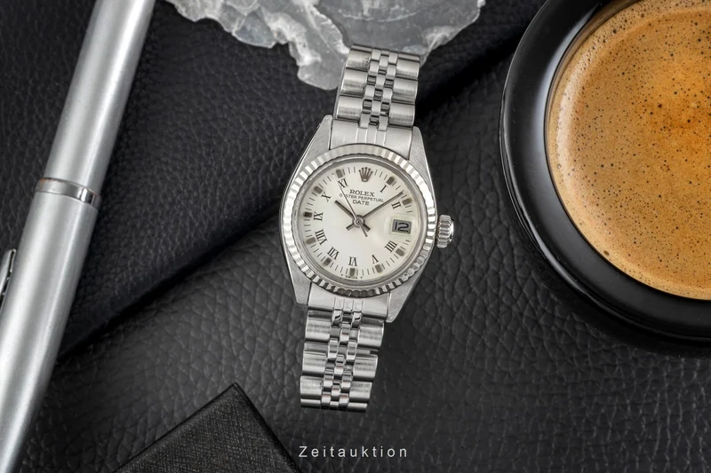 Rolex Lady Date steel / white gold automatic women's watch 6917 Vintage [2604222]